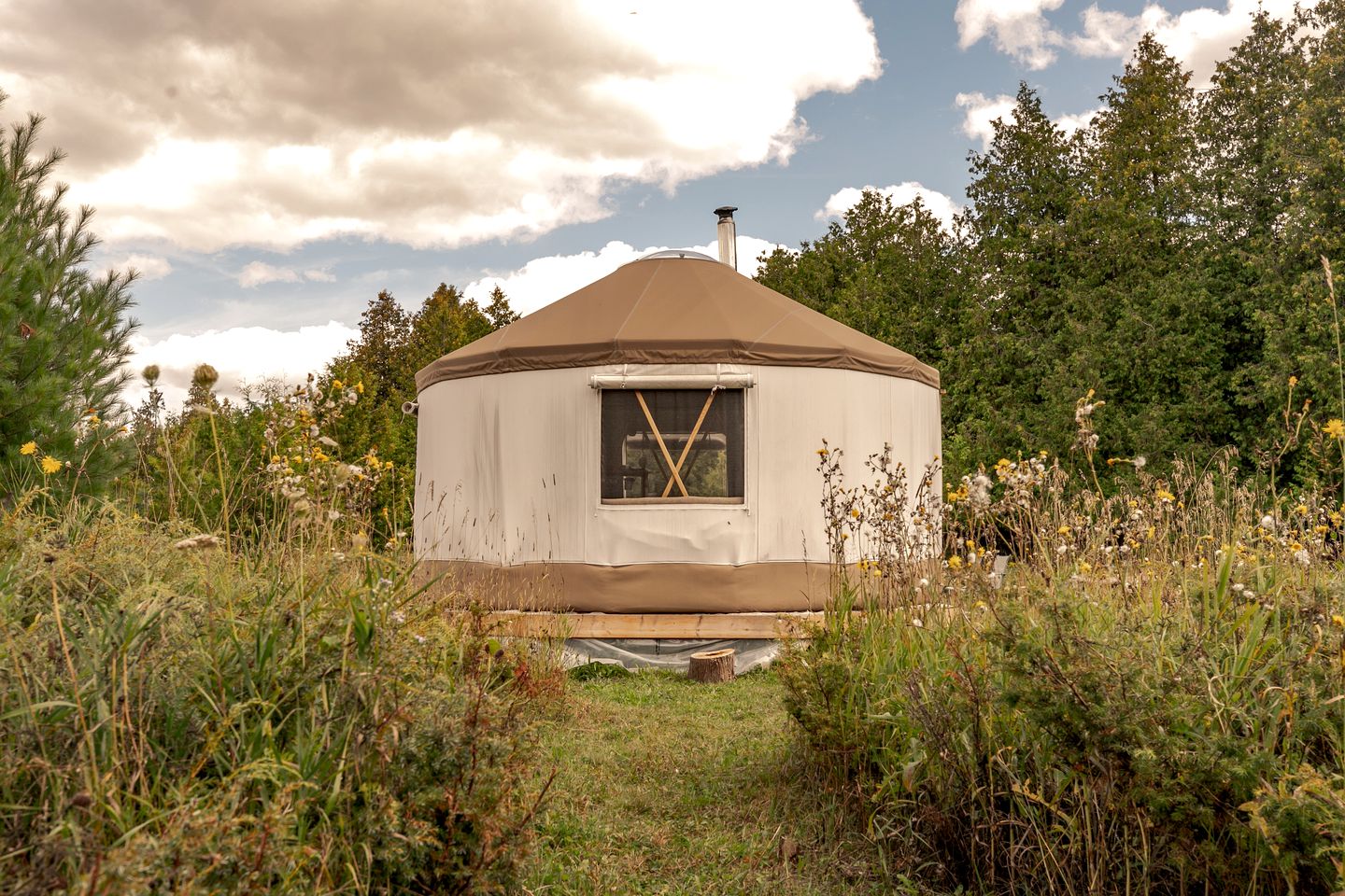 Peaceful Yurt Rental in the Woods near Mississippi Mills, Ontario