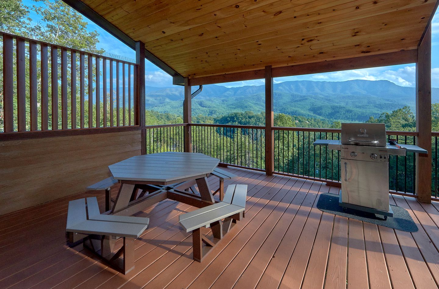 Vacation Rental for Four in Gatlinburg with Fire-Pit and Spectacular Views of the Great Smoky Mountains