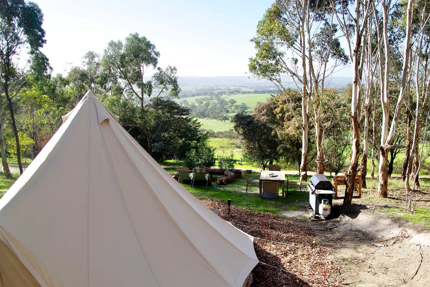 Gorgeous Bell Tent Ideal for a Glamping Getaway in Inman Valley, South Australia