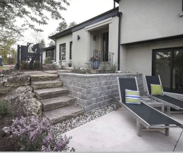 Patio of vacation rental in Terra Cotta, Ontario