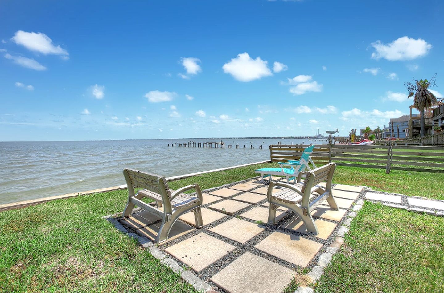 Beautiful Waterfront Home with Amazing Views from the Spacious Deck near Kemah Boardwalk in Seabrook, Texas