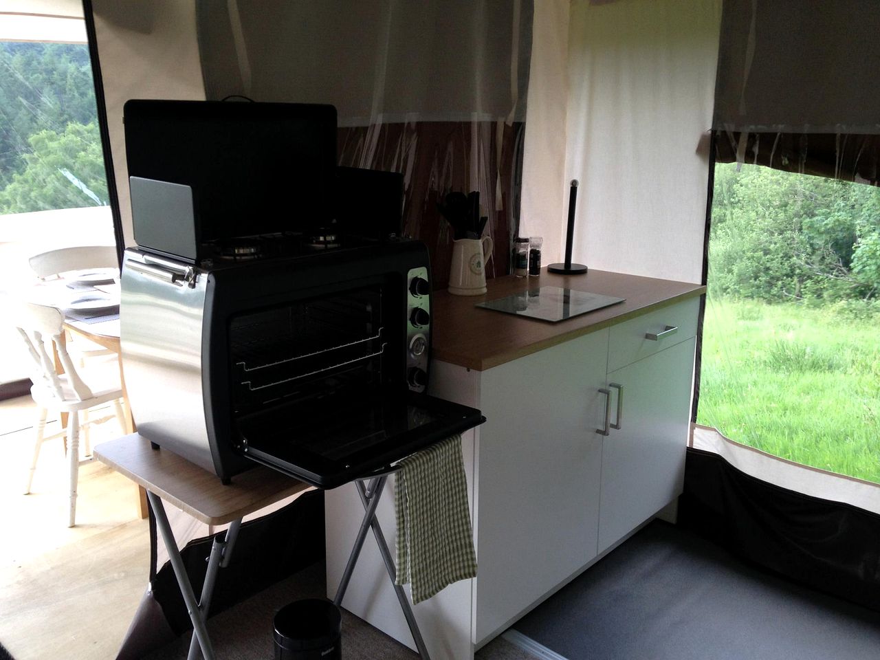 Spacious Safari Tent Perfect for Families Located in West Wales, United Kingdom