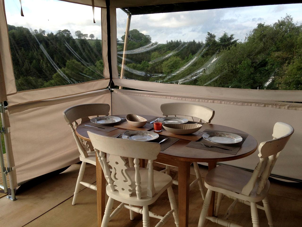 Spacious Safari Tent Perfect for Families Located in West Wales, United Kingdom
