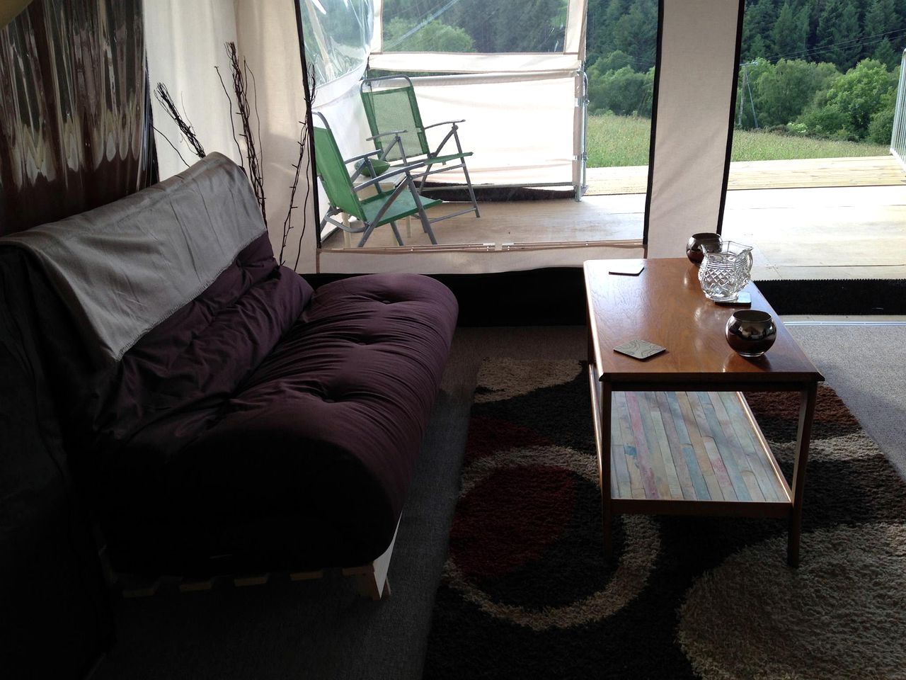 Spacious Safari Tent Perfect for Families Located in West Wales, United Kingdom