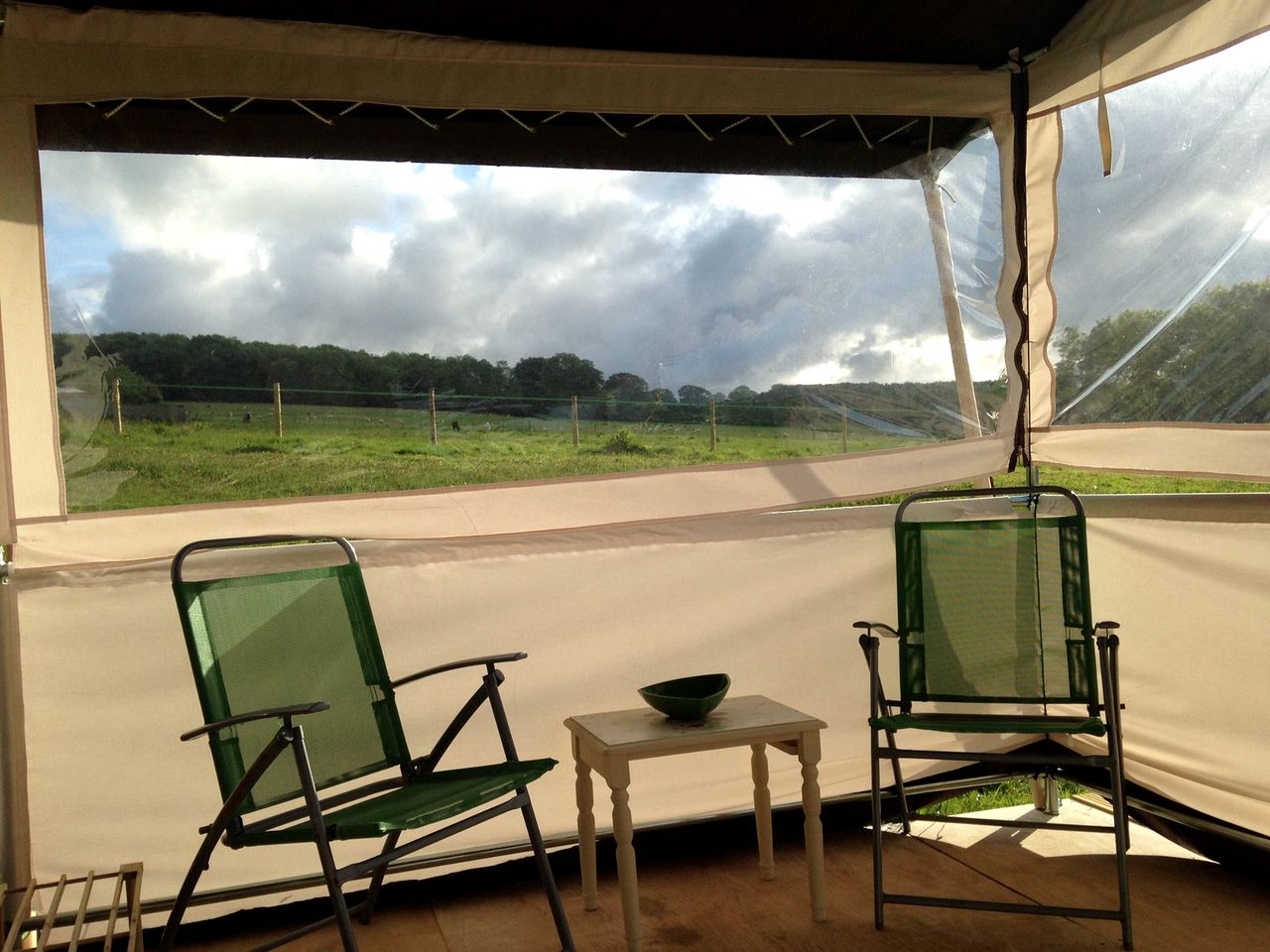 Spacious Safari Tent Perfect for Families Located in West Wales, United Kingdom