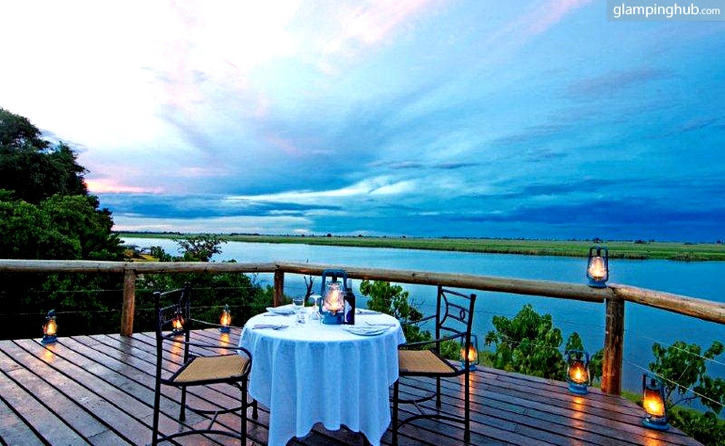 Permanent Safari Lodge Overlooking the Chobe River in Botswana