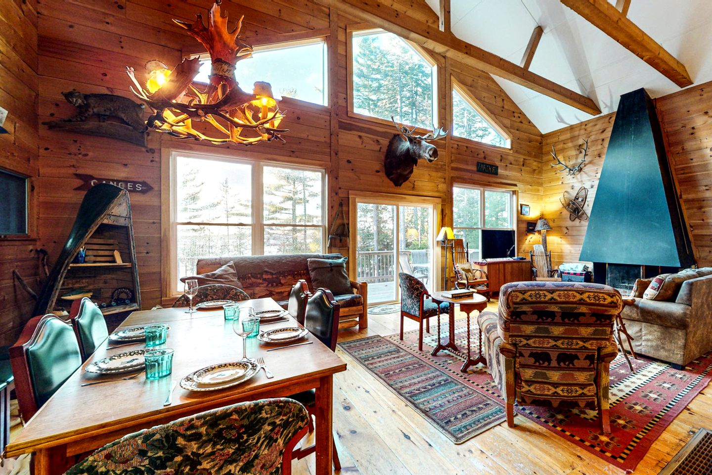 Pet-Friendly Cabin with Deck and Serene Lake Views in Maine