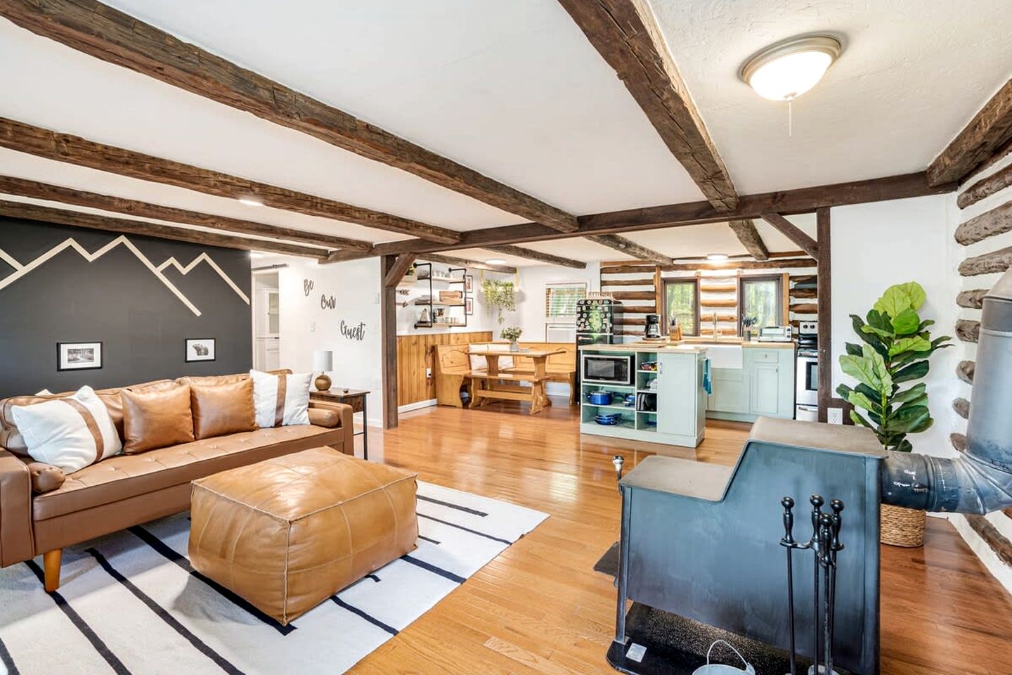 Modernized Log Cabin with Hot Tub, Fire Pit and Amazing Views Just Minutes from the Cacapon Mountains in Berkeley Springs, WV