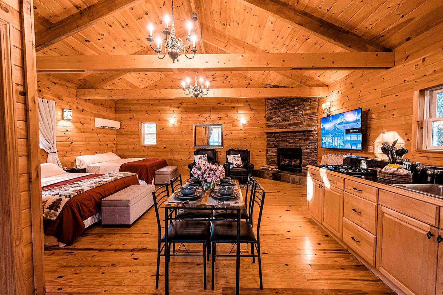 Pet-Friendly, Rustic Cottage with Access to Messalonskee Lake and Views of Belgrade Stream with Hot Tub in Maine