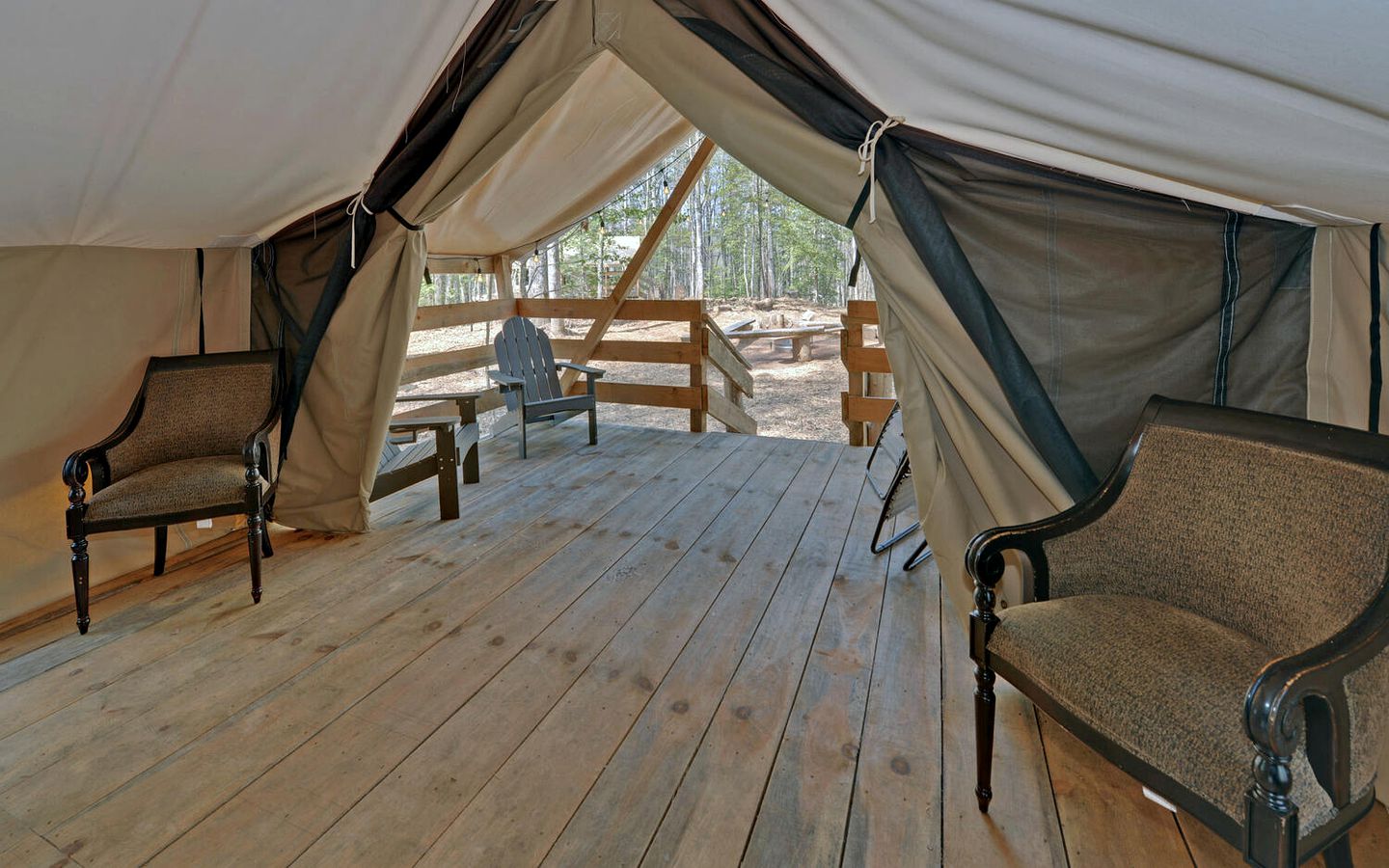 Pet-Friendly Glamping Retreat: Safari Tent Getaway in Suches, Georgia