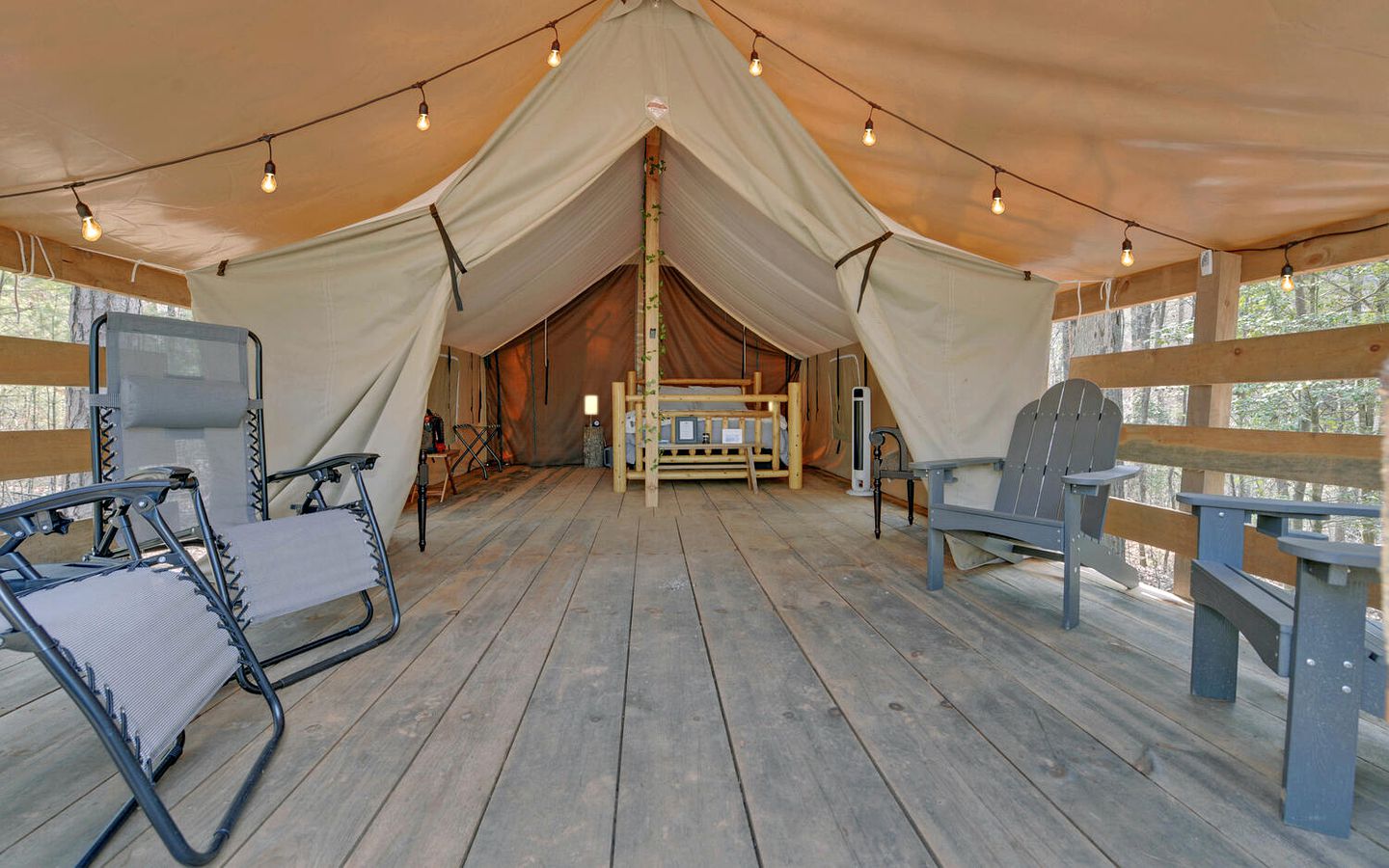 Pet-Friendly Glamping Retreat: Safari Tent Getaway in Suches, Georgia