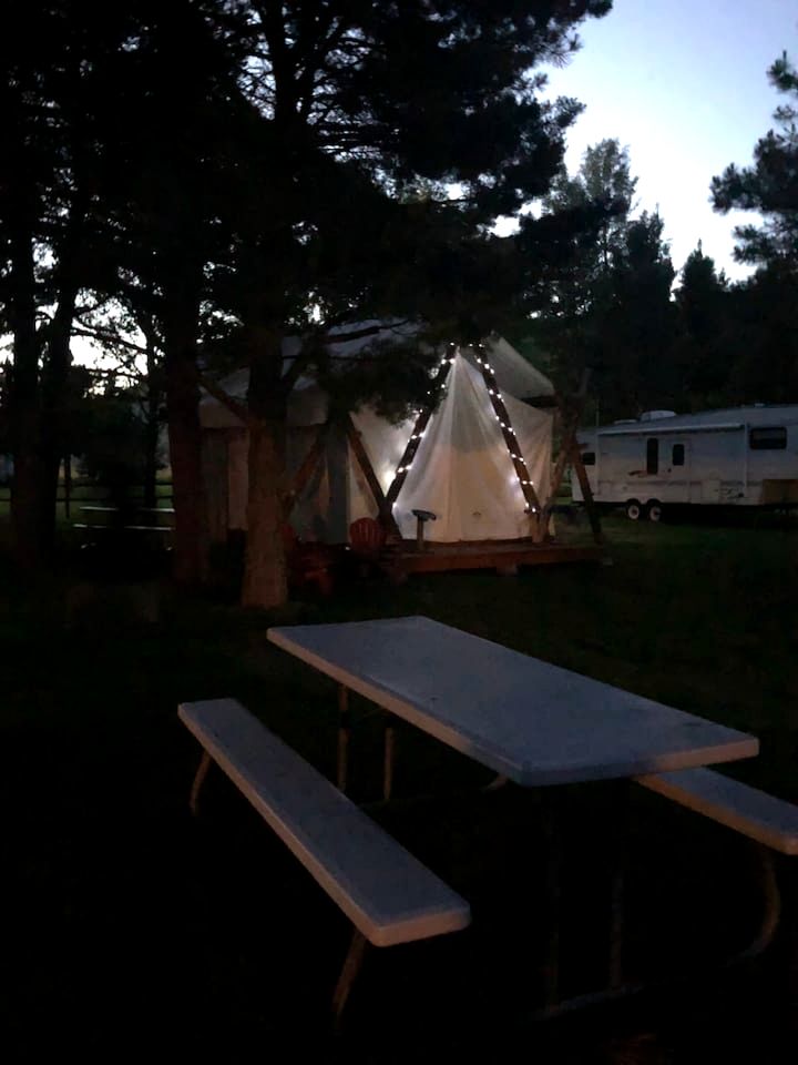 Pet-Friendly Safari Tent Glamping in Swan Valley, Idaho near Jackson Hole