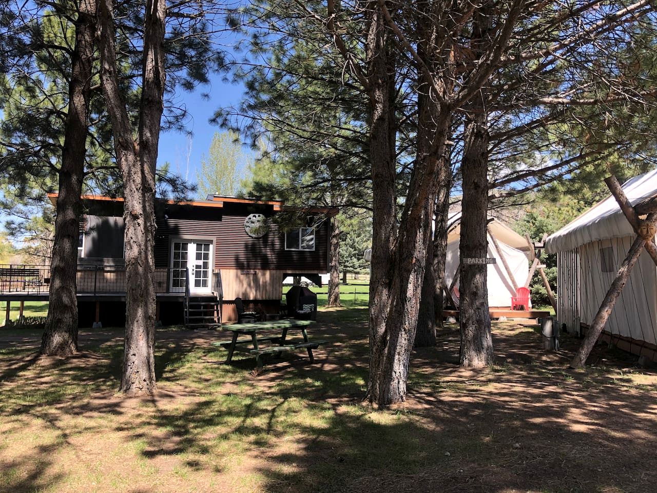 Luxury Safari Tent with Private Bathroom in Swan Valley, Idaho near Palisades Lake