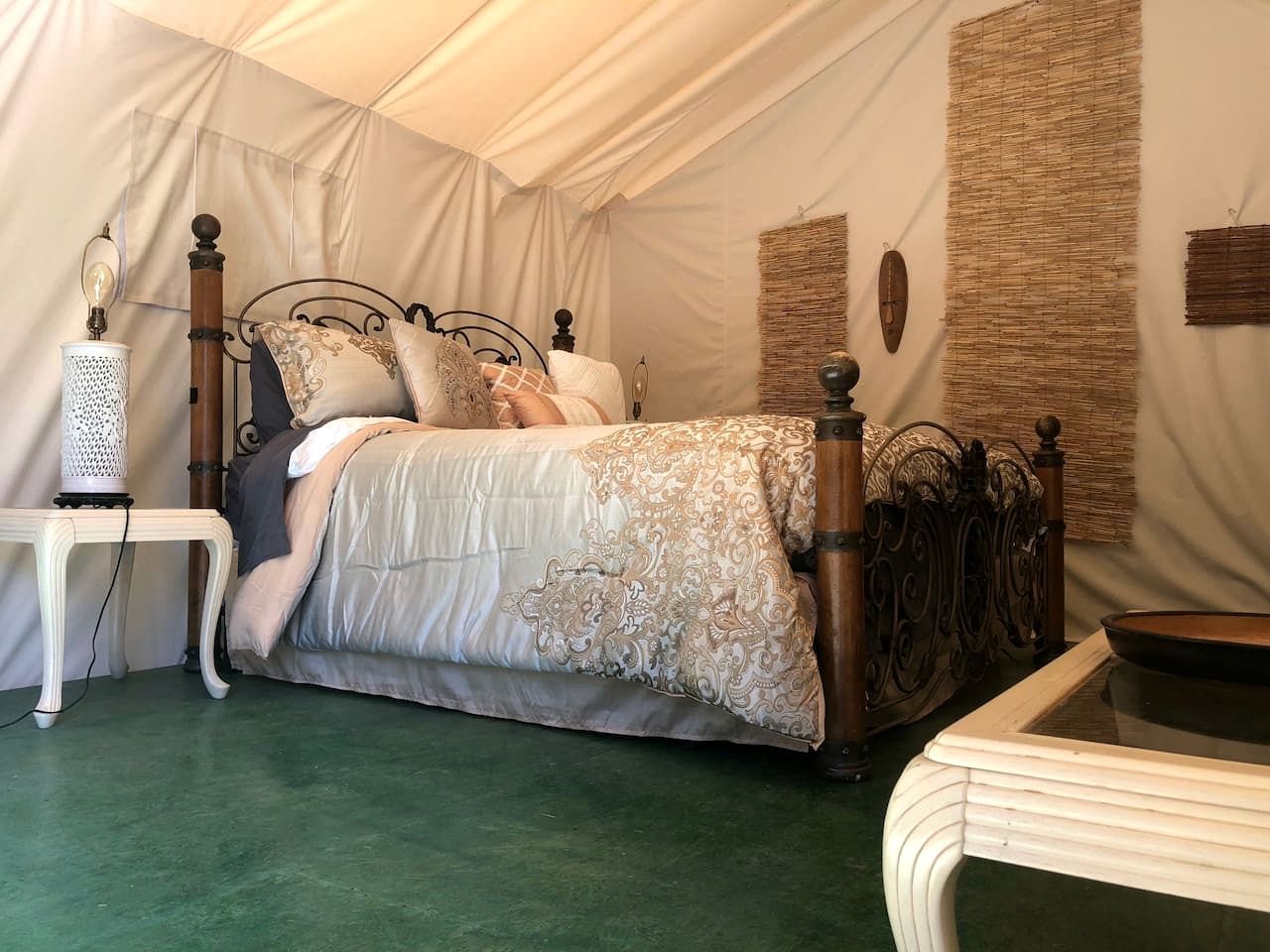 Luxury Safari Tent with Private Bathroom in Swan Valley, Idaho near Palisades Lake