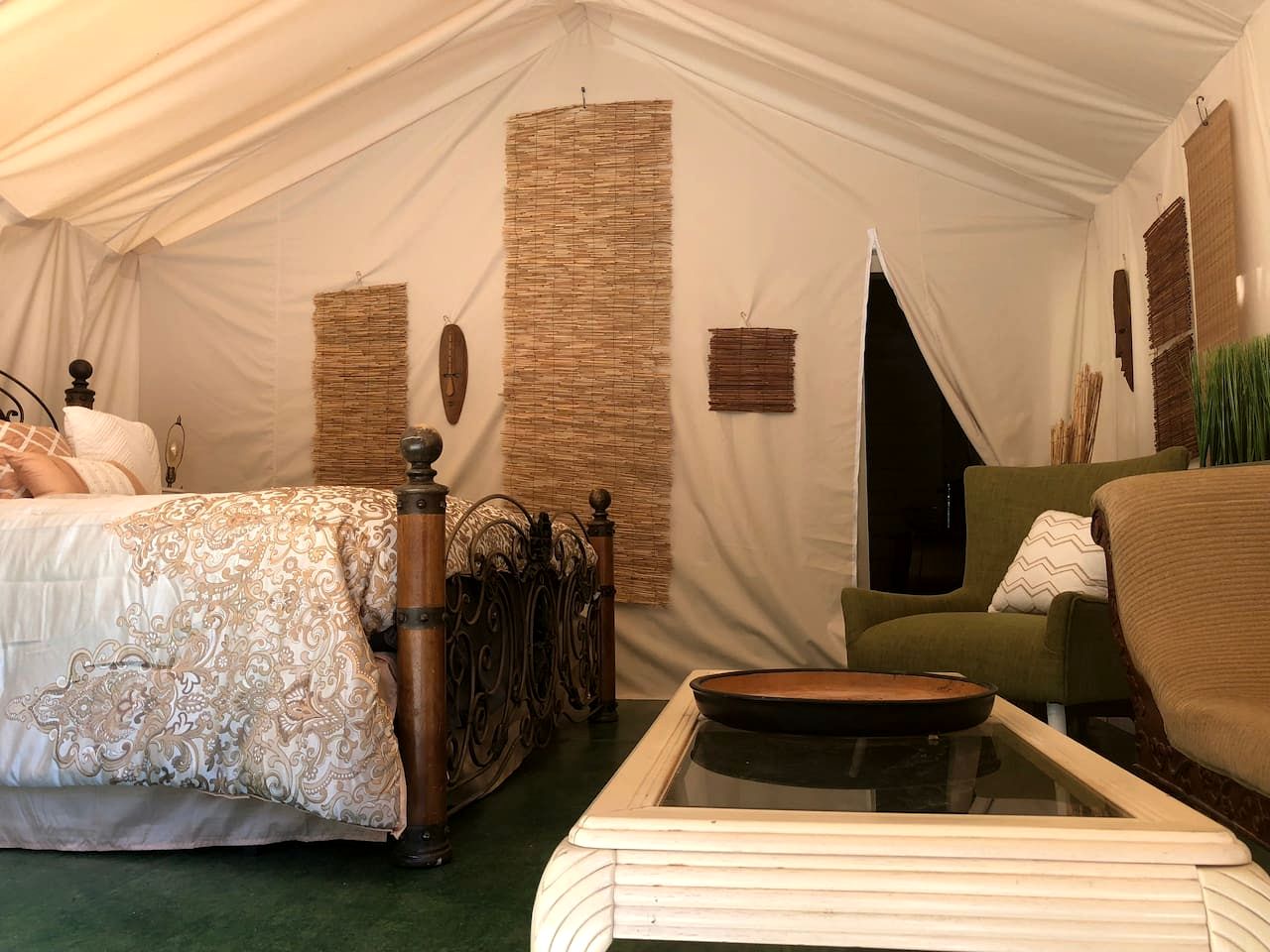 Luxury Safari Tent with Private Bathroom in Swan Valley, Idaho near Palisades Lake