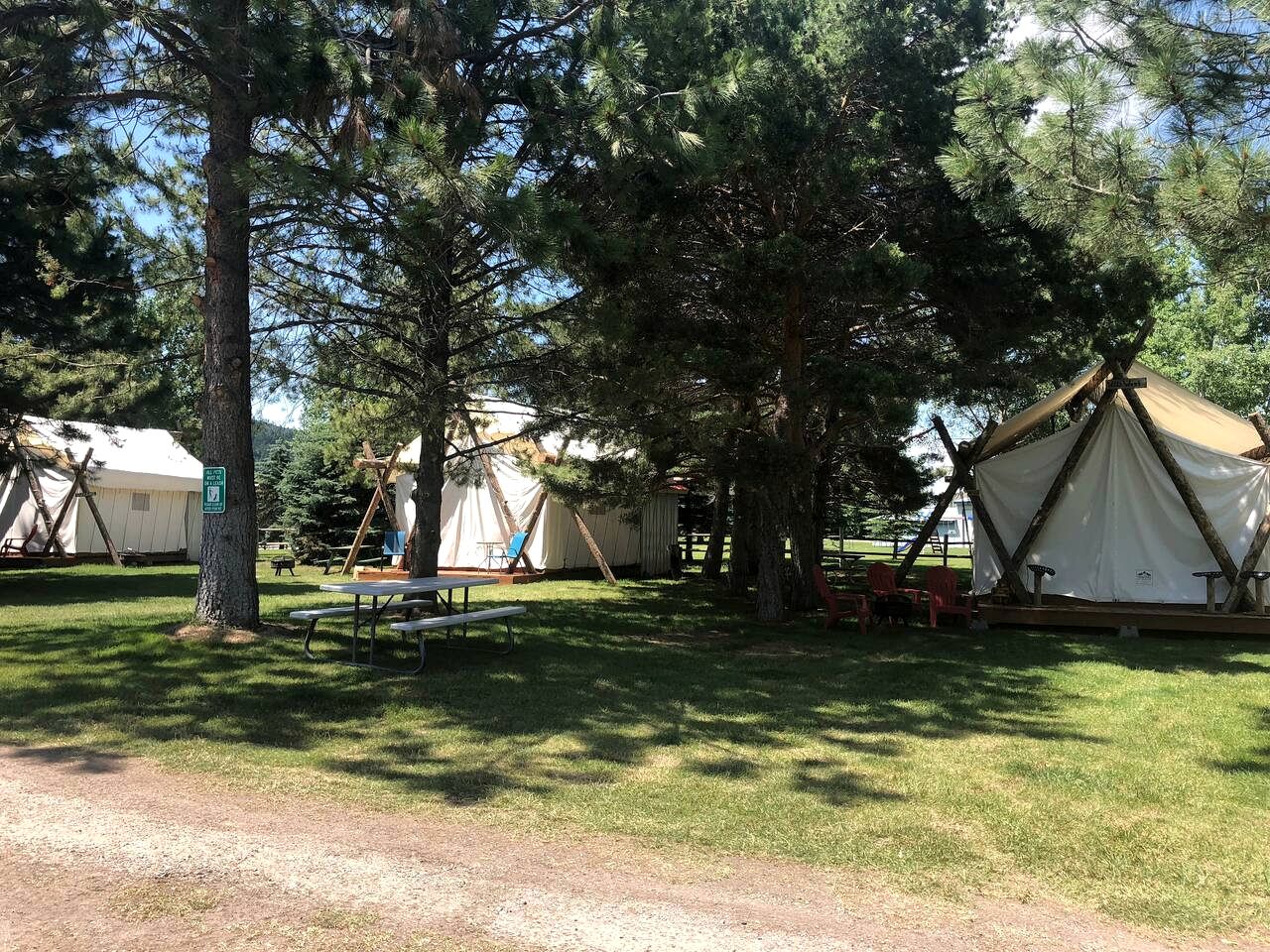 Luxury Safari Tent with Private Bathroom in Swan Valley, Idaho near Palisades Lake