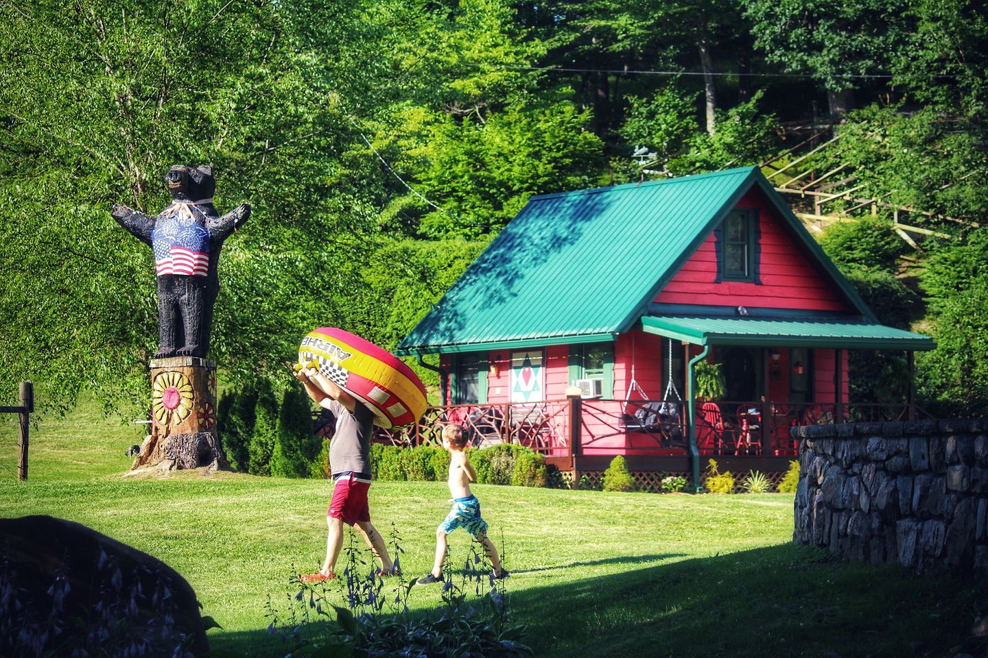 Romantic Farm-Stay Cabin with Petting Zoo & Hot Tub near Boone, NC