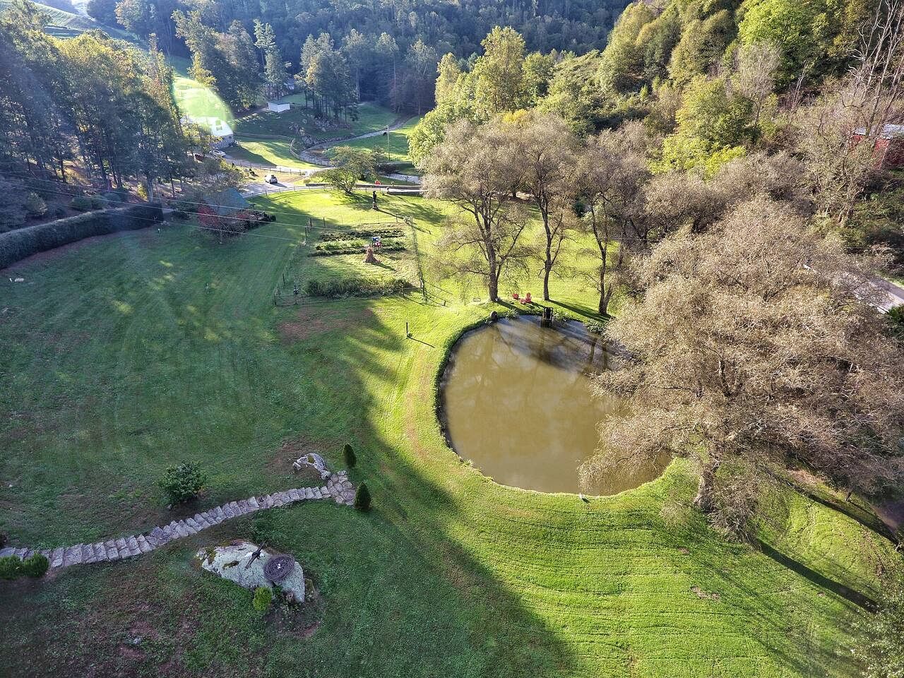 Romantic Farm-Stay Cabin with Petting Zoo & Hot Tub near Boone, NC