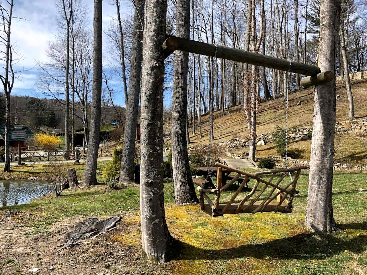 Romantic Farm-Stay Cabin with Petting Zoo & Hot Tub near Boone, NC