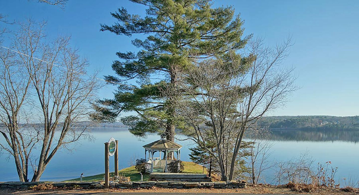 Stylish Vacation Rental with Lake Views near Laconia, New Hampshire