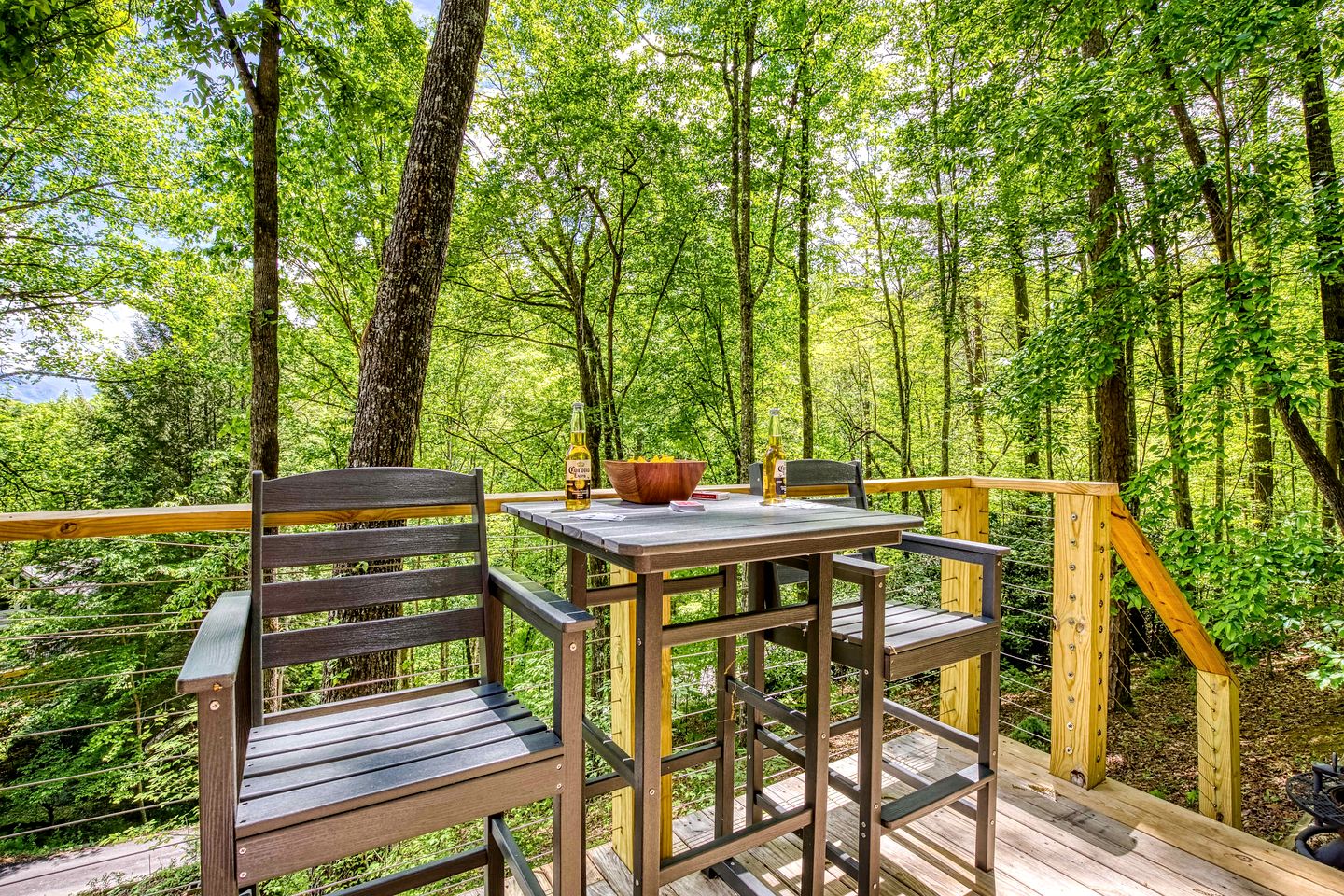 Secluded Mountain Cabin with Hot Tub & Fire Pit Deck in Gatlinburg, Tennessee