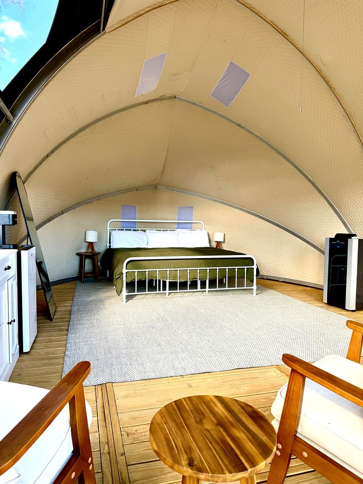 Cozy Glamping Tent with Heritage Orchard & Farm Animals near Mountainair in Torreon, New Mexico