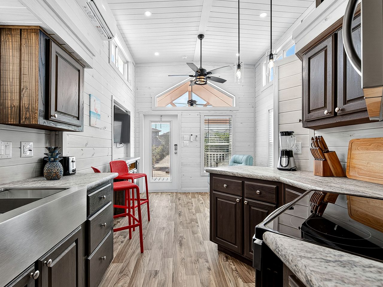 Cozy Tiny Home with Private Palapa Kitchen near Ship Channel in Port Aransas, TX