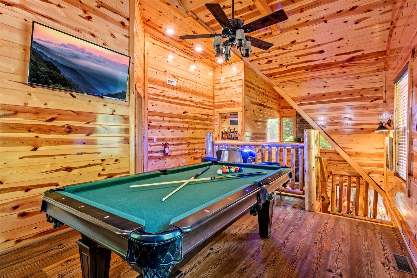 Spacious Family Cabin with Indoor Pool & Game Room near Dollywood in Gatlinburg, Tennessee