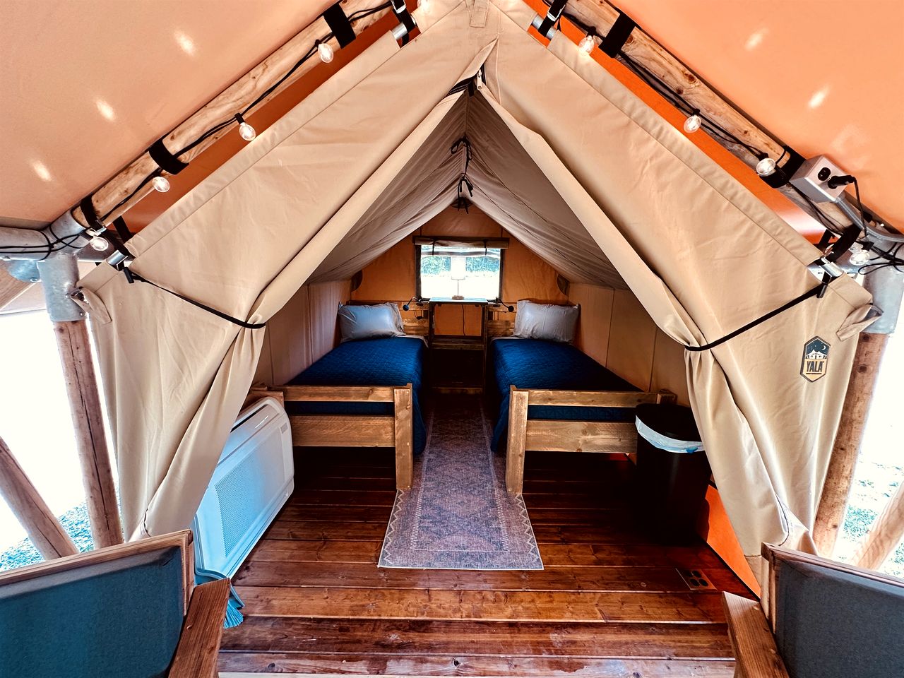 Enchanting Creekside Safari Tent Haven near Smoky Mountain in Tennessee