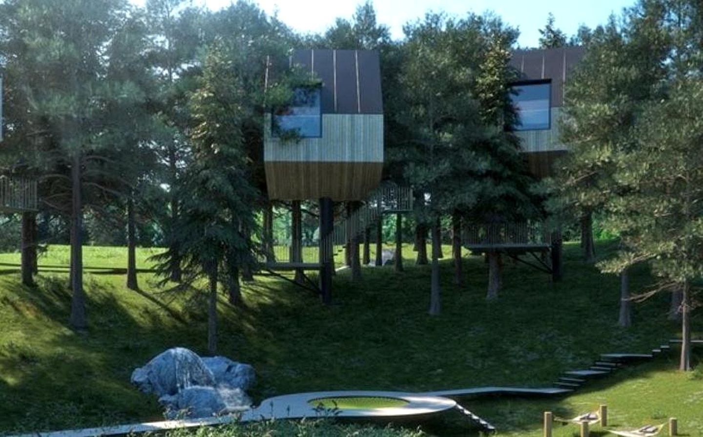 Unique Tree House Getaway in the Forest near Grabovac, Croatia