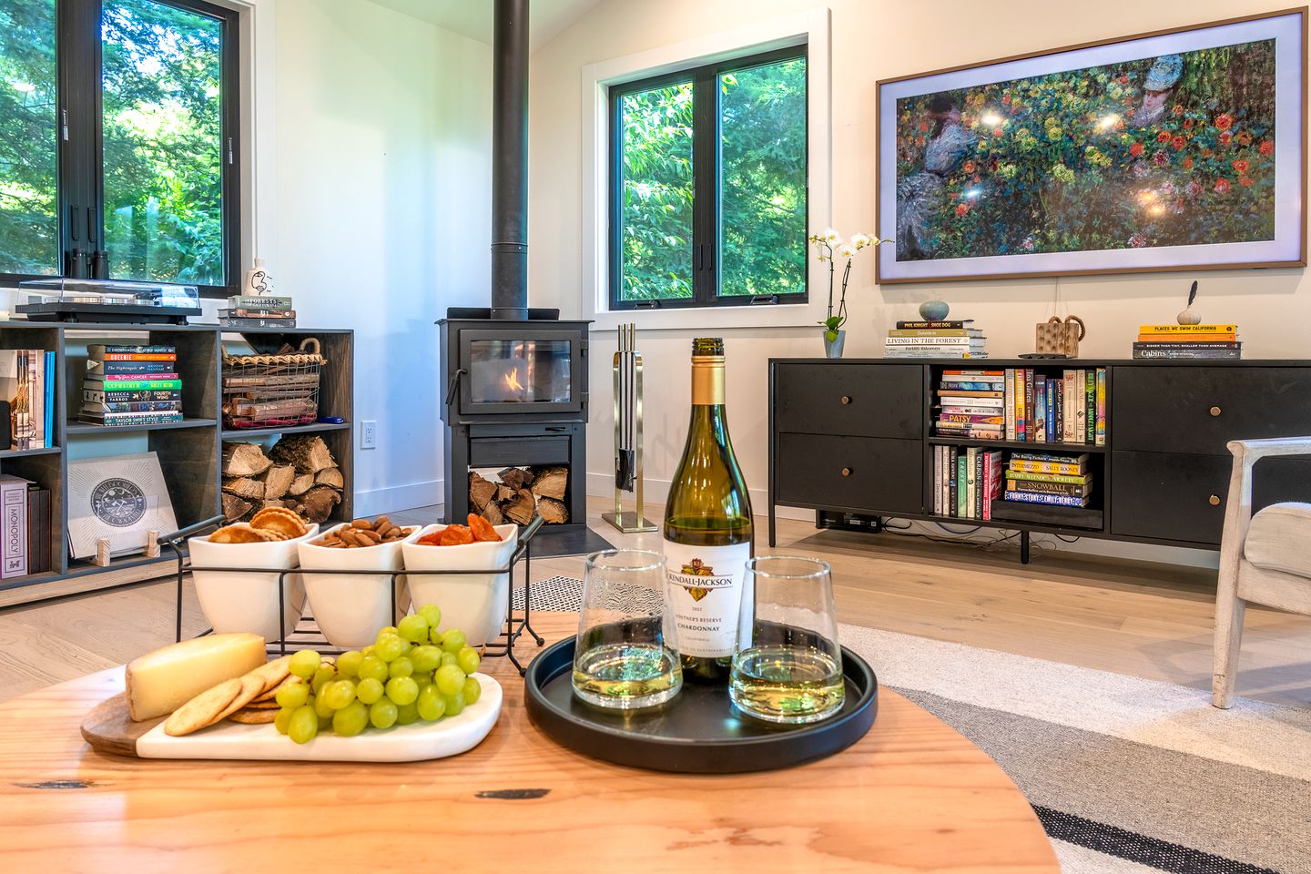 Stylish Riverfront Retreat with Private Dock & Hot Tub near Wineries in Forestville, California