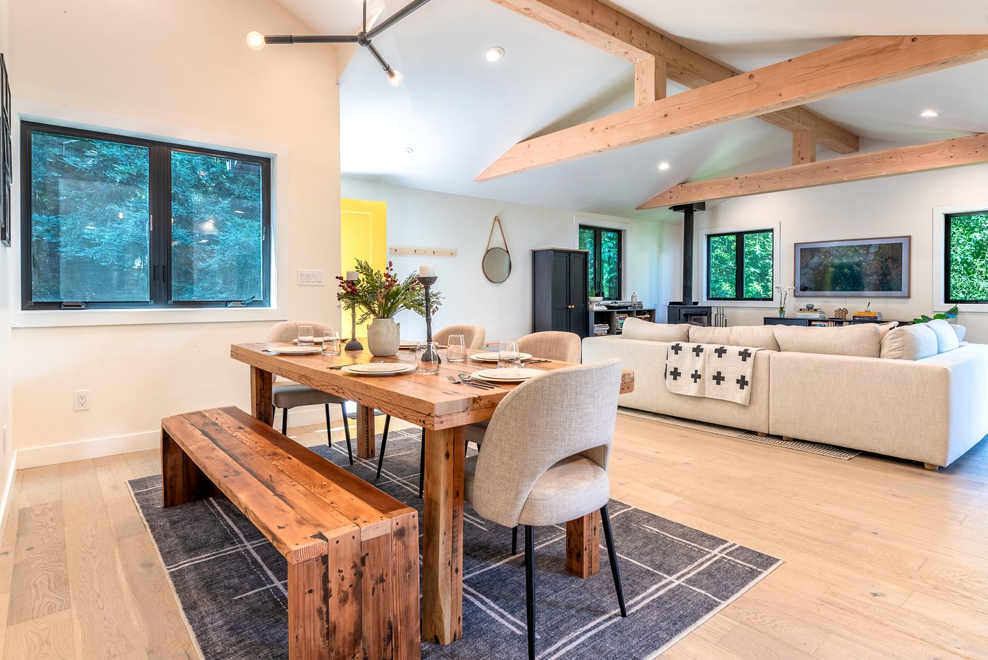 Stylish Riverfront Retreat with Private Dock & Hot Tub near Wineries in Forestville, California