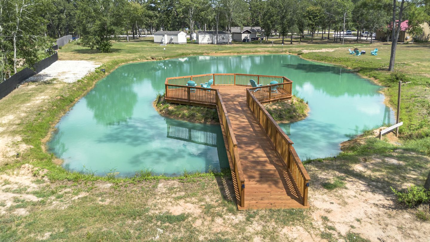 Tranquil Farmhouse Bungalow Retreat with Pool & Goats near Houston in Hempstead, Texas