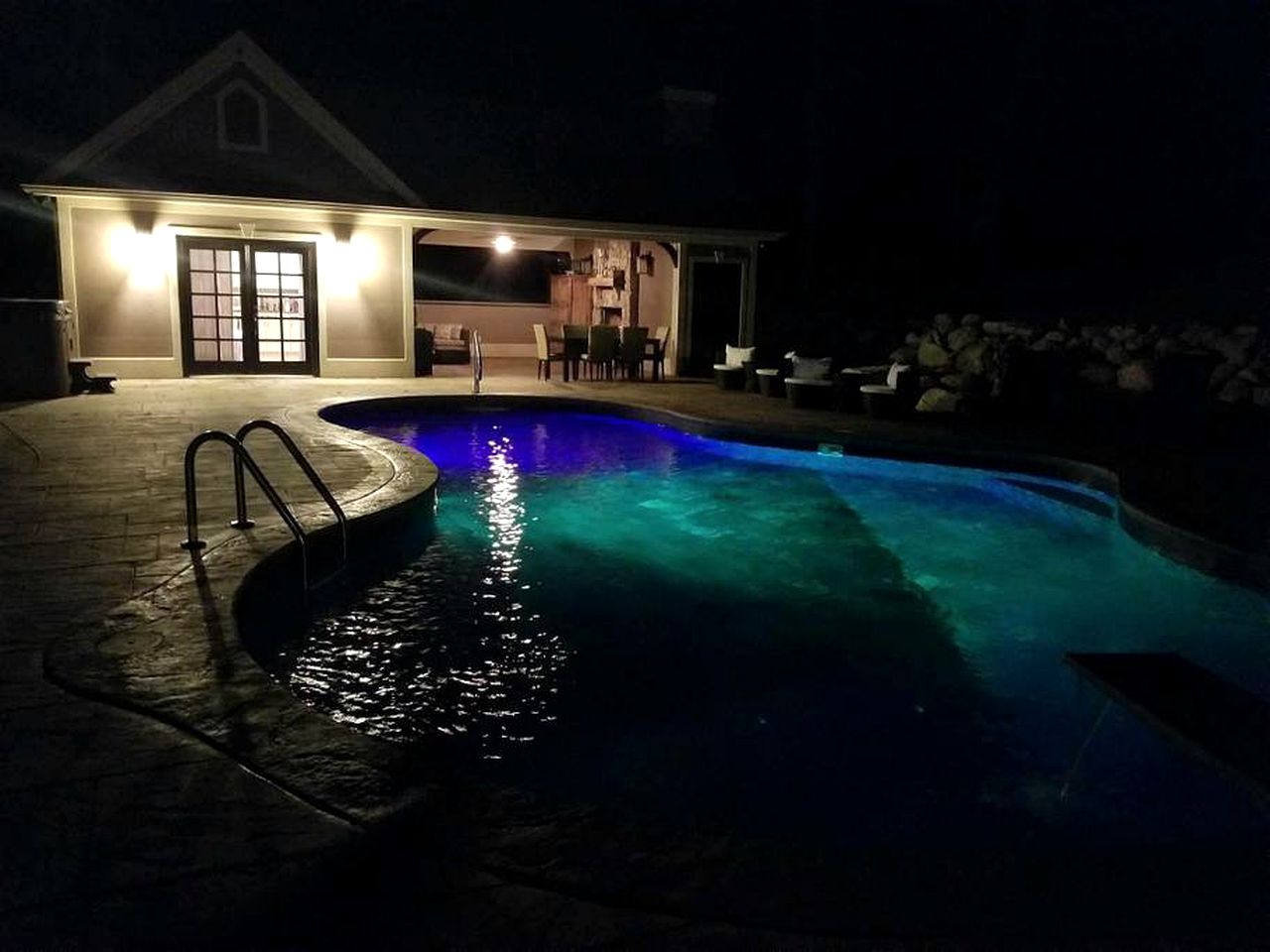 Glamorous Cottage Rental with Outdoor Lounge and Pool on 40 Acres in Pine Bush, New York