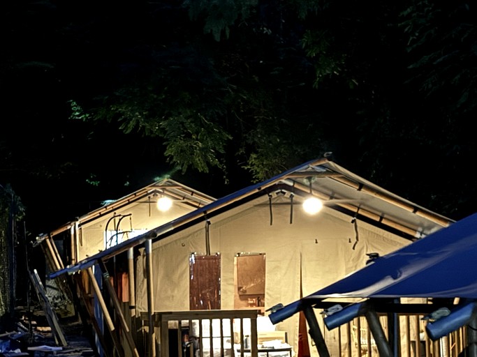 Deluxe Tented Cabin with Large Deck and Living Space in Puerto Rico