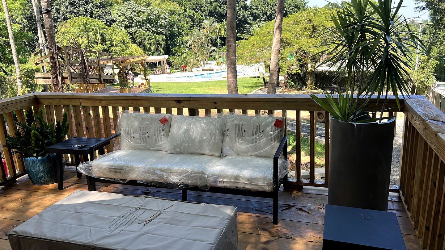 Deluxe Tented Cabin with Large Deck and Living Space in Puerto Rico