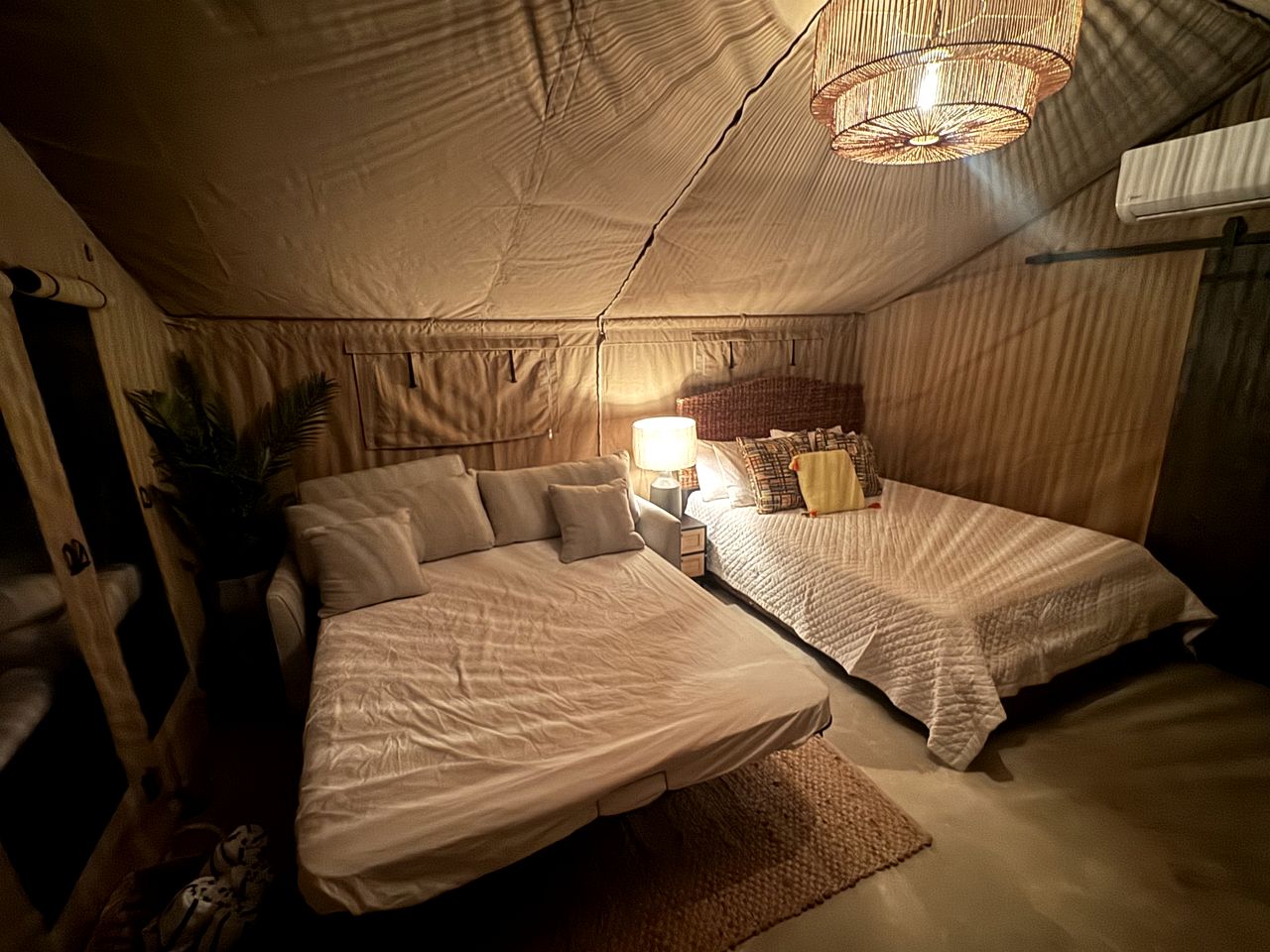 Deluxe Tented Cabin with Large Deck and Living Space in Puerto Rico