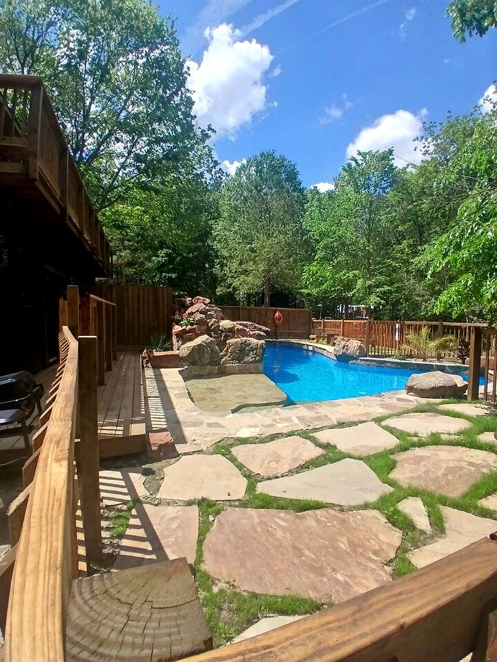 Serene Forest Retreat Home with Waterfall Pool, Creek & Kayak Access near Houston, Grimes County, Texas