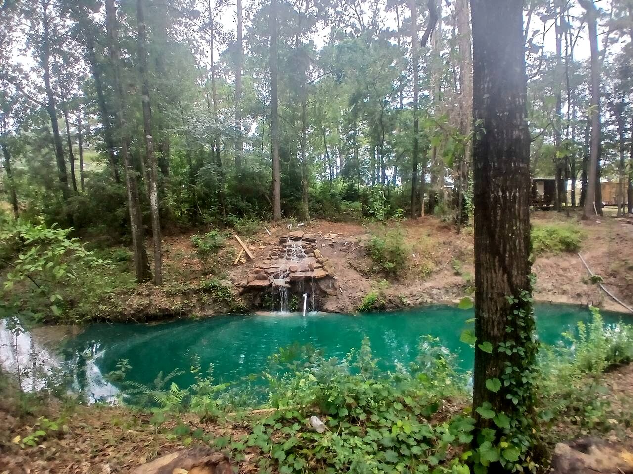 Serene Forest Retreat Home with Waterfall Pool, Creek & Kayak Access near Houston, Grimes County, Texas