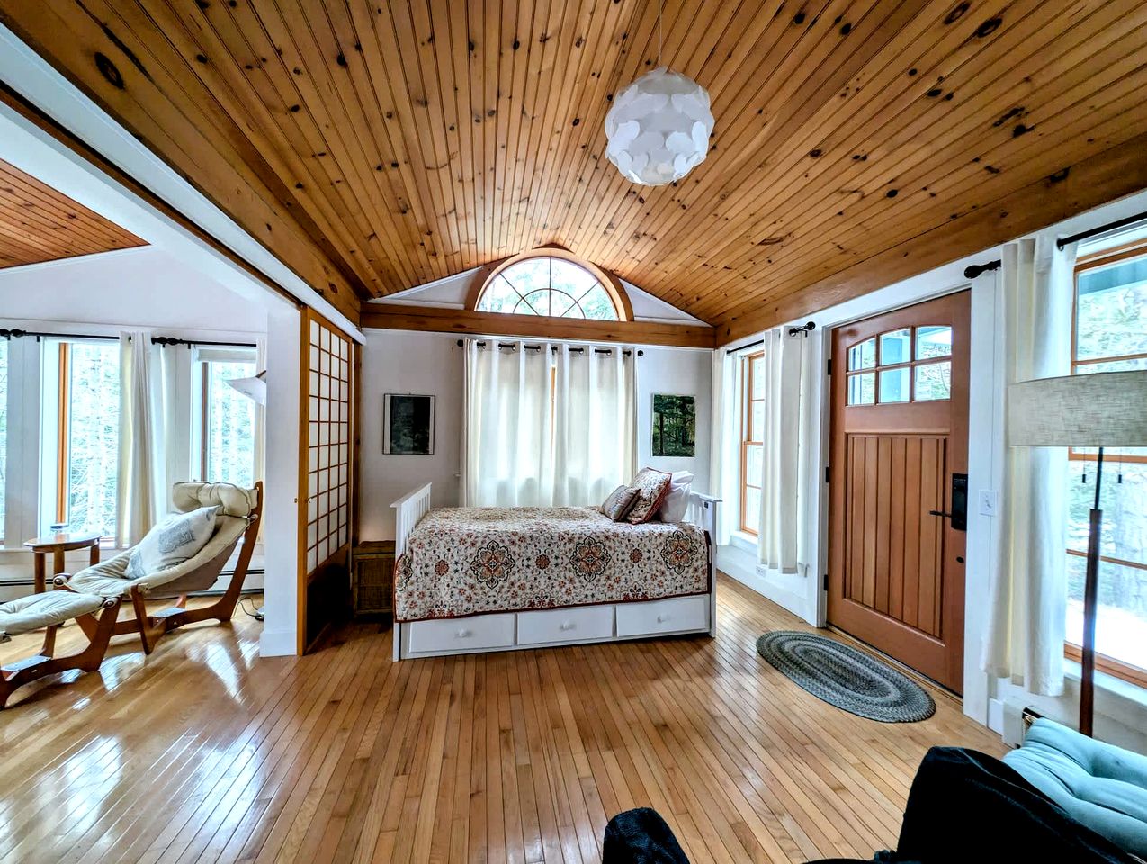 Bright Post & Beam Retreat with Fire Pit & Game Room Near Acadia | Sorrento, Maine