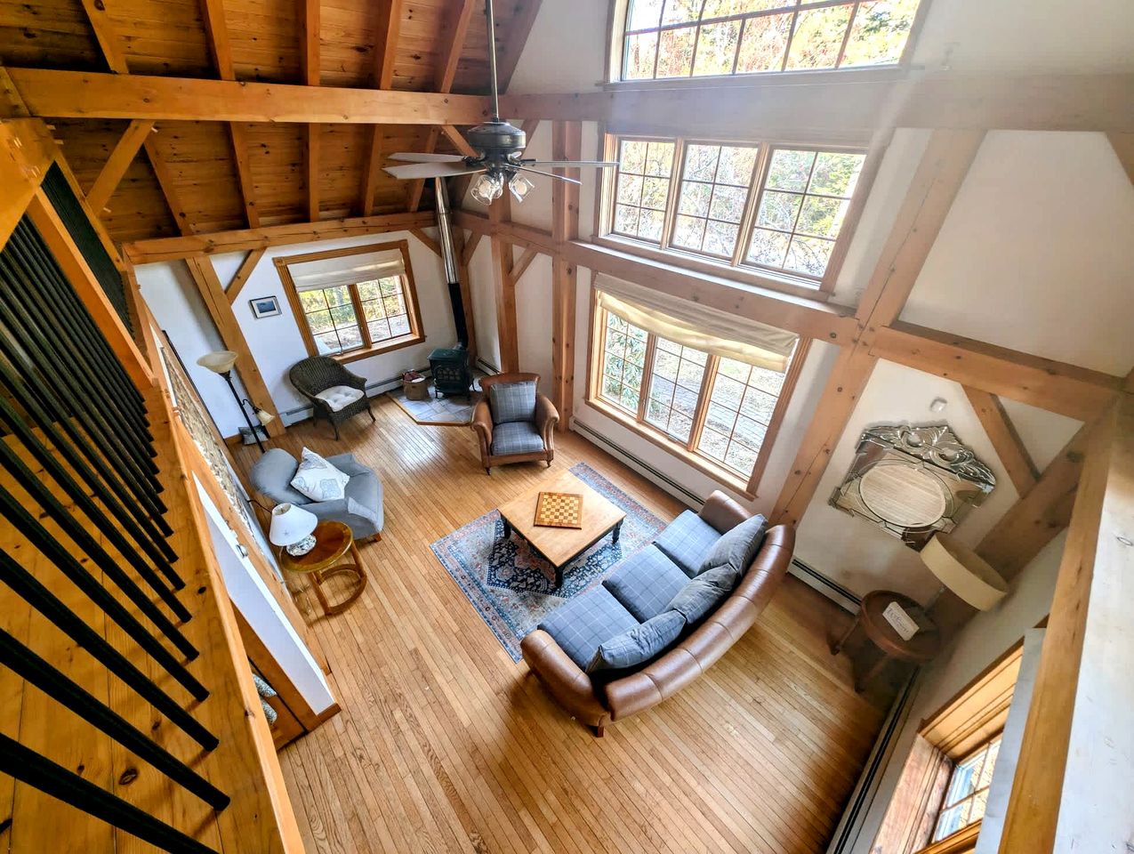Bright Post & Beam Retreat with Fire Pit & Game Room Near Acadia | Sorrento, Maine