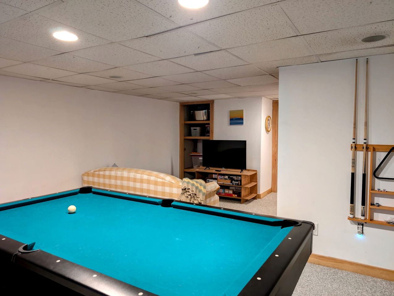 Bright Post & Beam Retreat with Fire Pit & Game Room Near Acadia | Sorrento, Maine