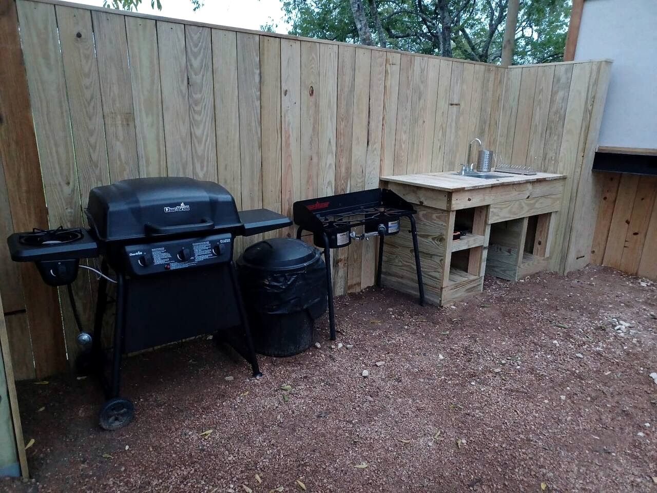 Romantic Lakefront Cabin with Fire Pit near Lake Bastrop, Texas – Luxury Glamping Escape for Couples