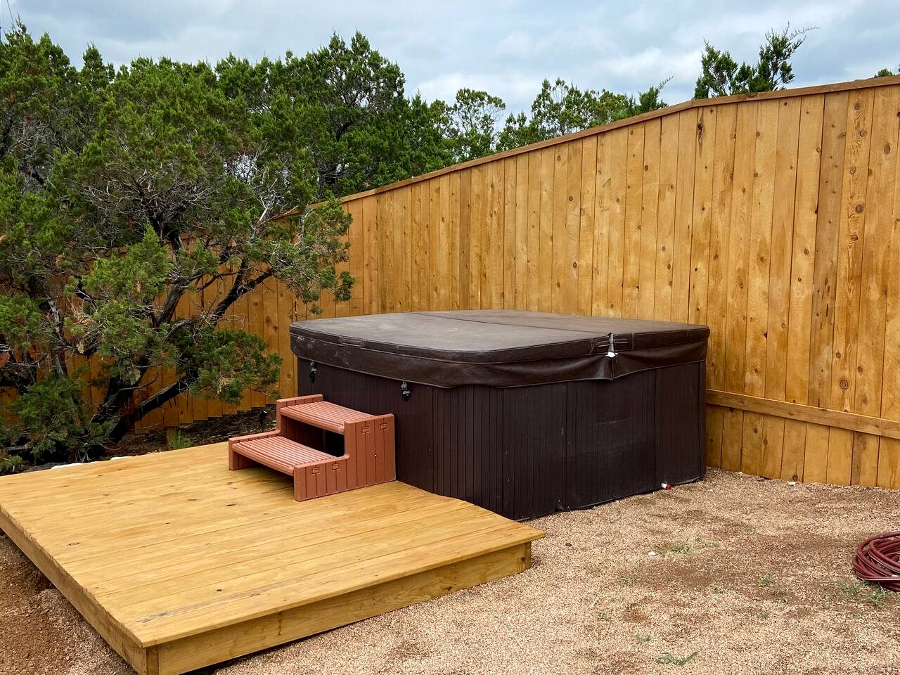 Luxury Hilltop Safari Tent with Private Hot Tub near Lake Travis in Marble Falls, Texas