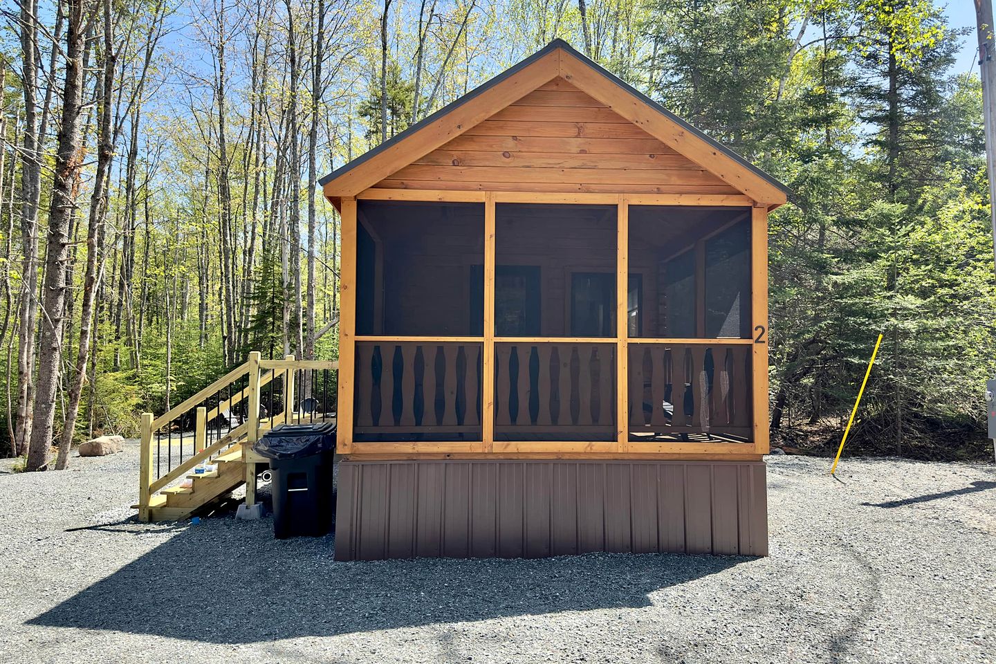 Pretty Wooden Rustic Cabin with Barbecue and Fire Pit in Steuben, Maine