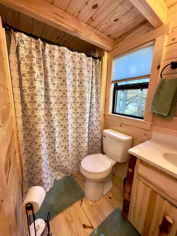 Pretty Wooden Rustic Cabin with Barbecue and Fire Pit in Steuben, Maine
