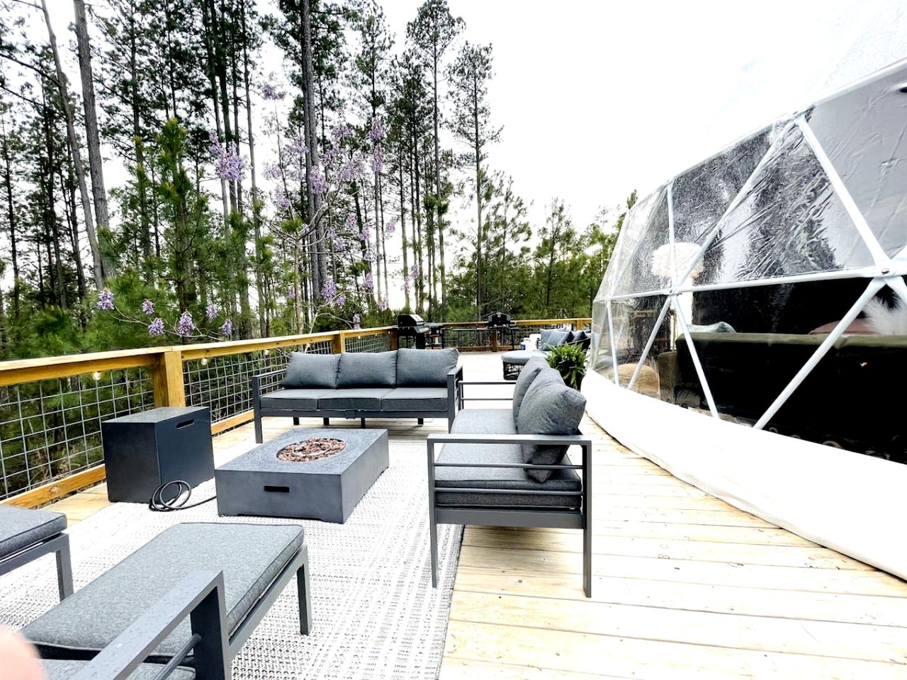 Lofted Family Dome with Equipped Deck in Kentucky