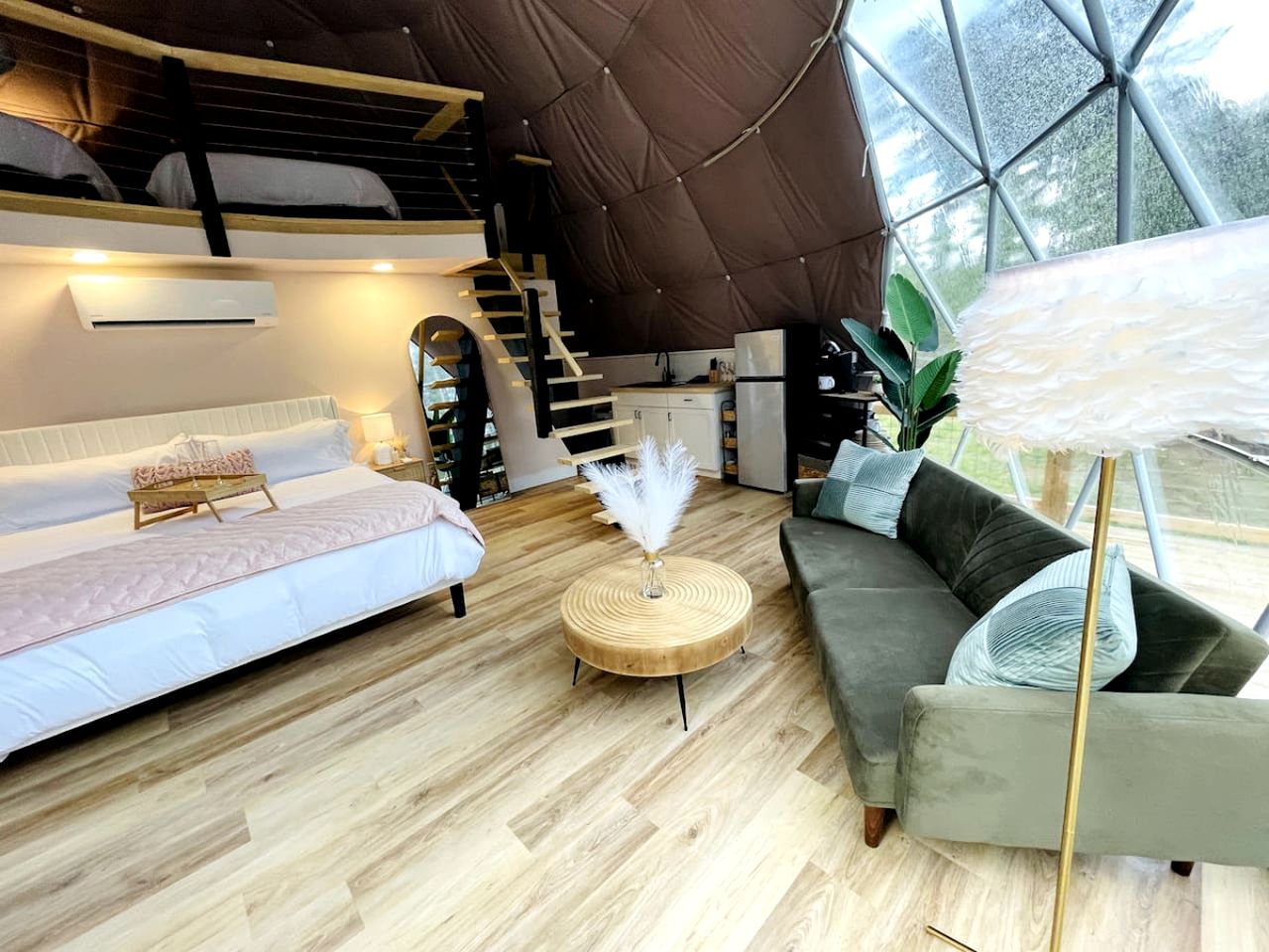 Lofted Family Dome with Equipped Deck in Kentucky