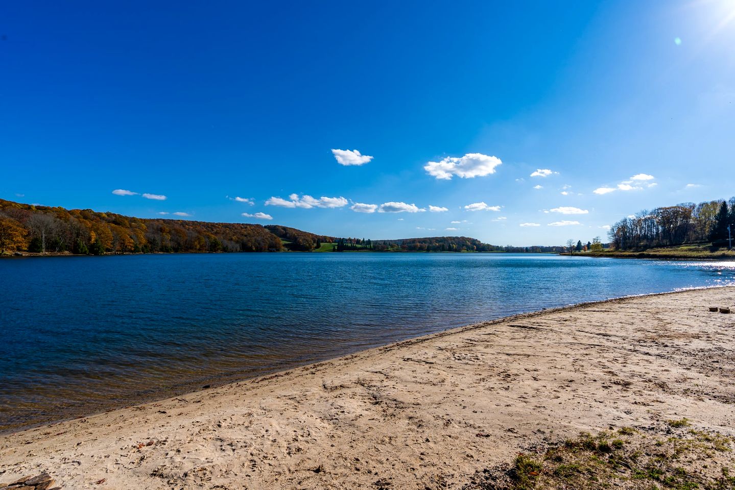 Private Lake/Beach Cabin with Fire Pit and Large Deck - Access to Golf and Community Amenities at this Terra Alta, WV Getaway