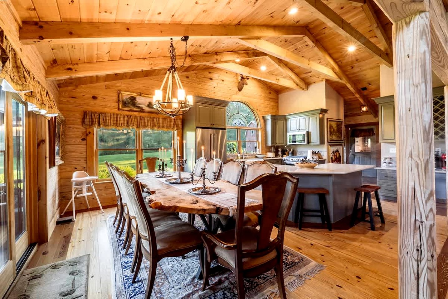 Luxurious Log Cabin with Game Room & Fireplace near Princeton in New Hope, Pennsylvania